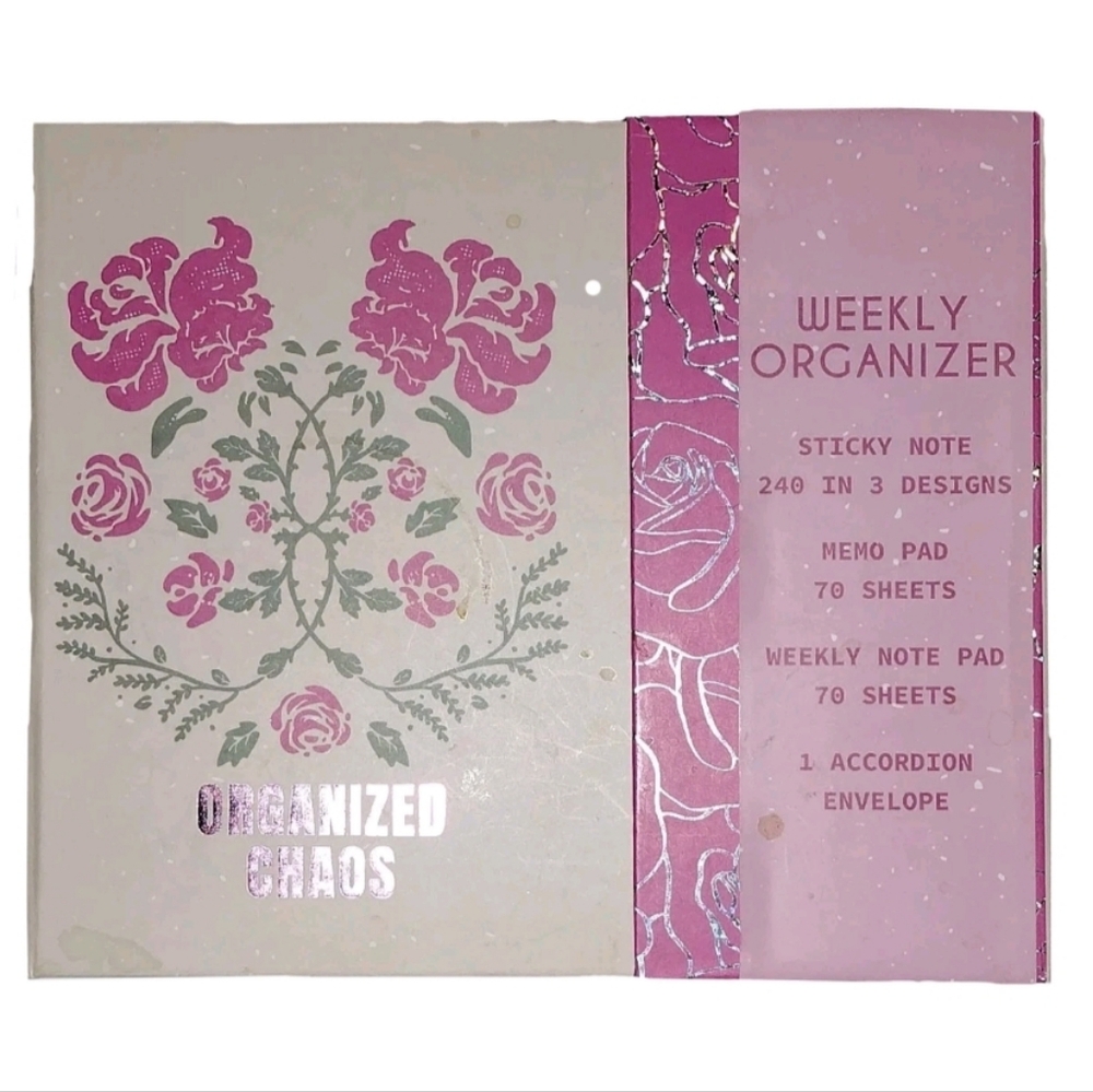 Stationery Set Weekly Daily Organizer Planner Fold Out Post Notes Notepad